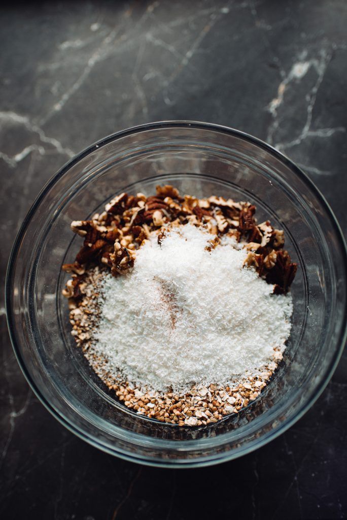 pohánková granola suché ingrediencie